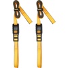 DEWALT 2″×16’×3,000 lbs Mid-Duty Lashing Straps, 2-Pack | Heavy‑Gauge Steel Frame, Armored Rubber Cam Shroud, Weather & Wear Resistant Straps, For Quick Bundling of Midweight Cargo(1″ x 10’)