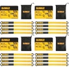 DEWALT 2″×24″×10,000 lbs Heavy-Duty Axle Tie-Down Strap | Wrap Around Vehicle Axle-Scratch‑Free Anchor Points For Ratchet Straps, Protective Sleeves,Coated D-Rings,Meets DOT Standards(2″ x 38″ (16 Pack))