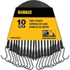 DEWALT 31″ Natural Rubber Tarp Straps with Coated S-Hooks, 40 Pack | Flexible Rubber for Weather and Temp Resistance, Coated S‑Hooks, Use for Temporary Light‑Duty Jobs,Tarps & Daily Hauls(21″)