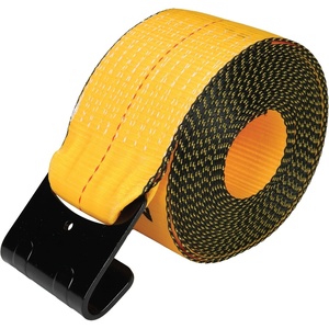 DEWALT 4″×30’×16,500 lbs Commercial-Duty Flatbed Winch Straps, 2-Pack | Meets DOT & WSTDA Standards, Weather & Wear-Resistant, Coated Steel Flat Hooks Fit Stake-Pocket Winches, Flatbed Trailering(Single)