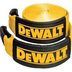 DEWALT 4″×30’×40,000 lbs Heavy-Duty Tow and Recovery Strap, 1-Pack | 40,000 lbs Break Strength, Weather‑Resistant Strap, Oversized Sleeves, Reinforced Loop Ends for Heavyweight Tow and Recovery