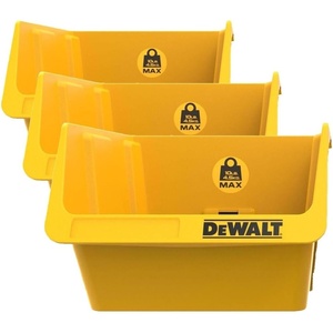 DEWALT Plastic Bins, 10lb Capacity, DEWALT Workshop Storage System Compatible (DWST82813)(Pack of 3)