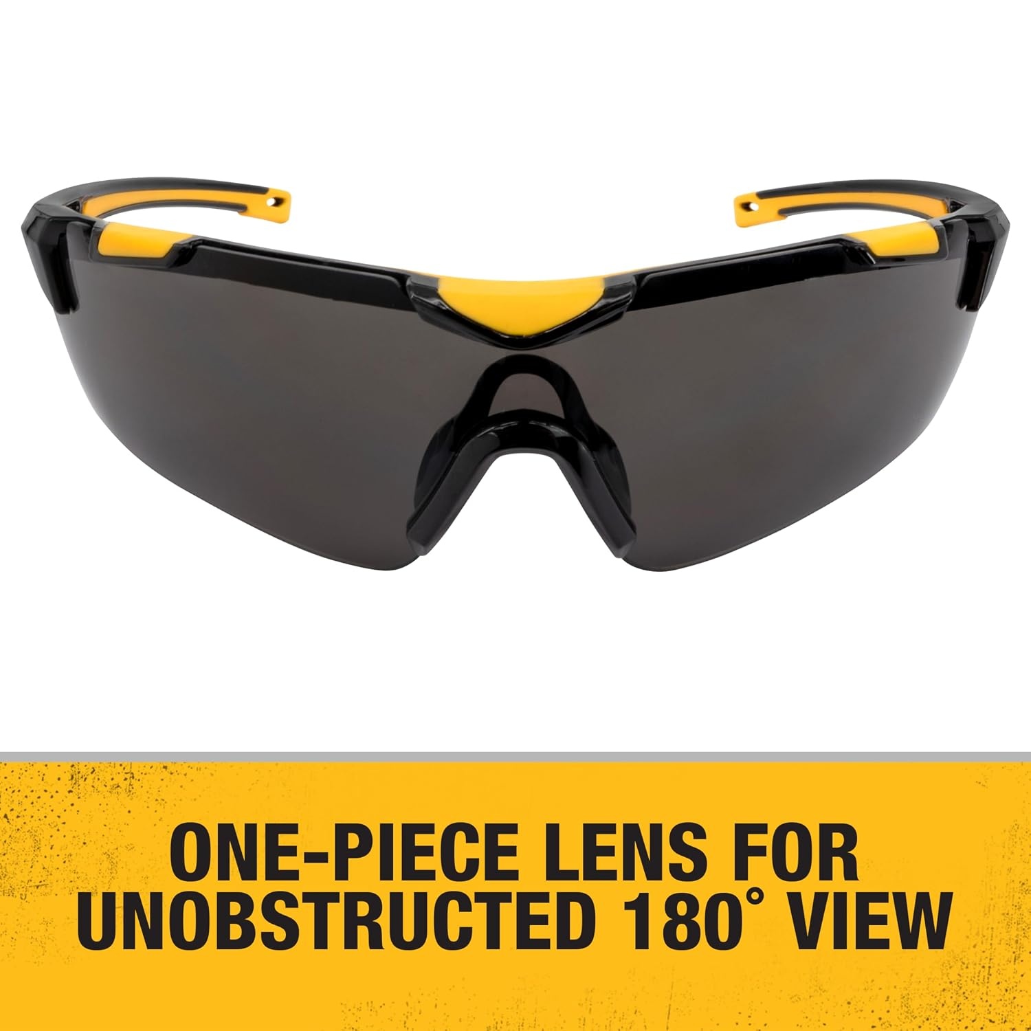 image:imageDEWALT DPG110 Chisel Unisex TrimFit Half Frame Protective Eyewear Black Frame Smoke LensBlack Clear