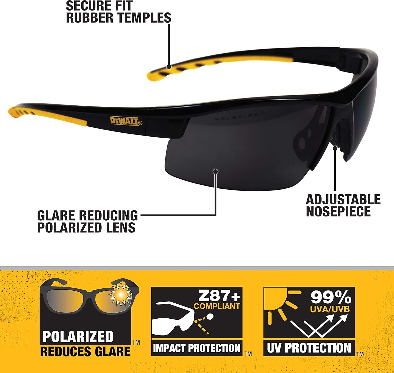 image:imageDEWALT DPG99 HDP Polarized SafetyOne Size