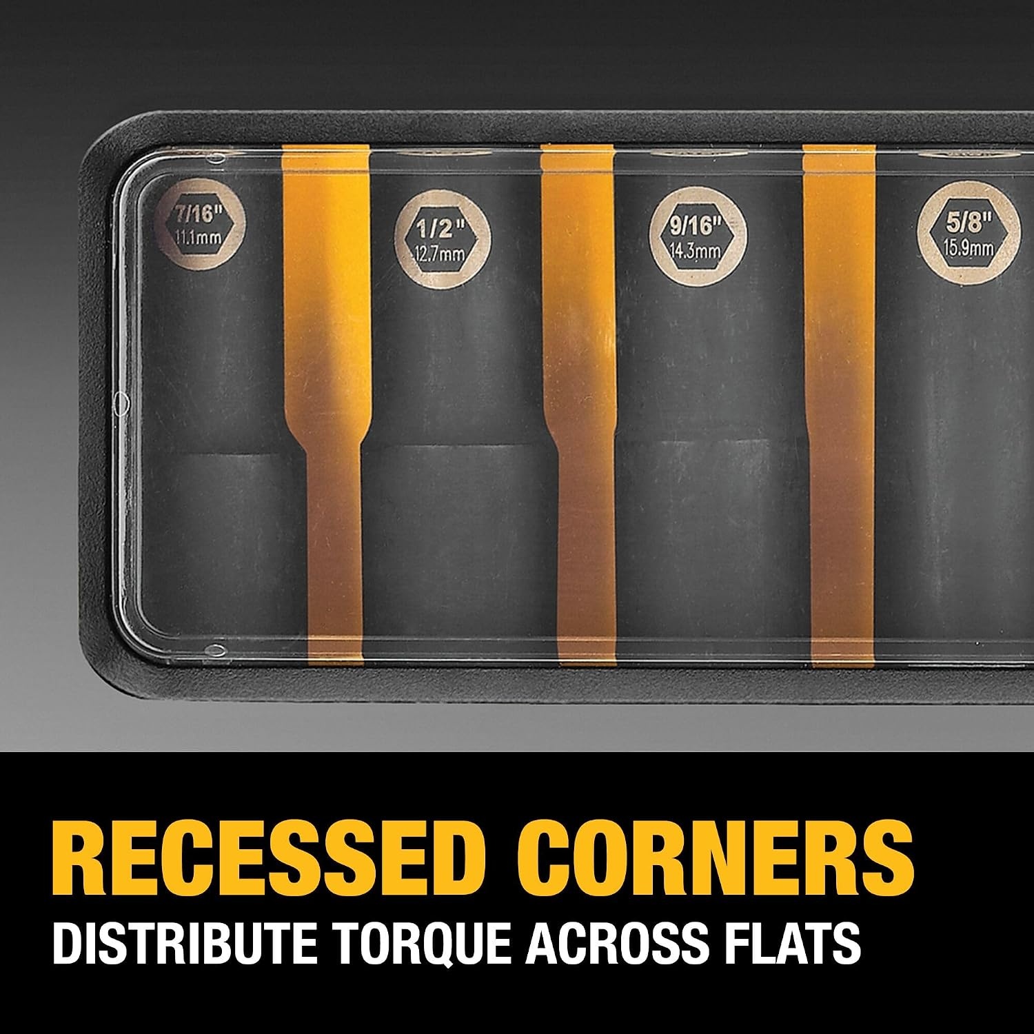 image:imageDEWALT Impact Socket Set SAE 38Inch 10Piece DW22838Multi