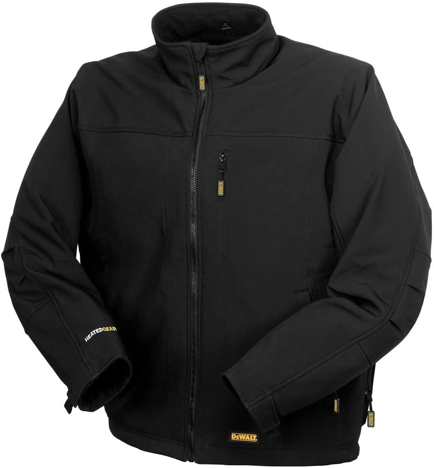 image:imageDEWALT Mens Heated Soft Shell Jacket Kit Black XLarge
