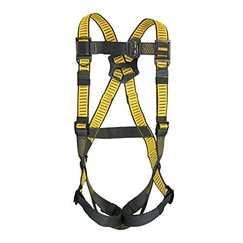 image:imageDEWALT Rooftop safety kit with D1000 harness with PassThru Chest and Tongue Buckle Legs 50 vertical lifeline wrope adjustor and reusable rooftop anchorOne Size