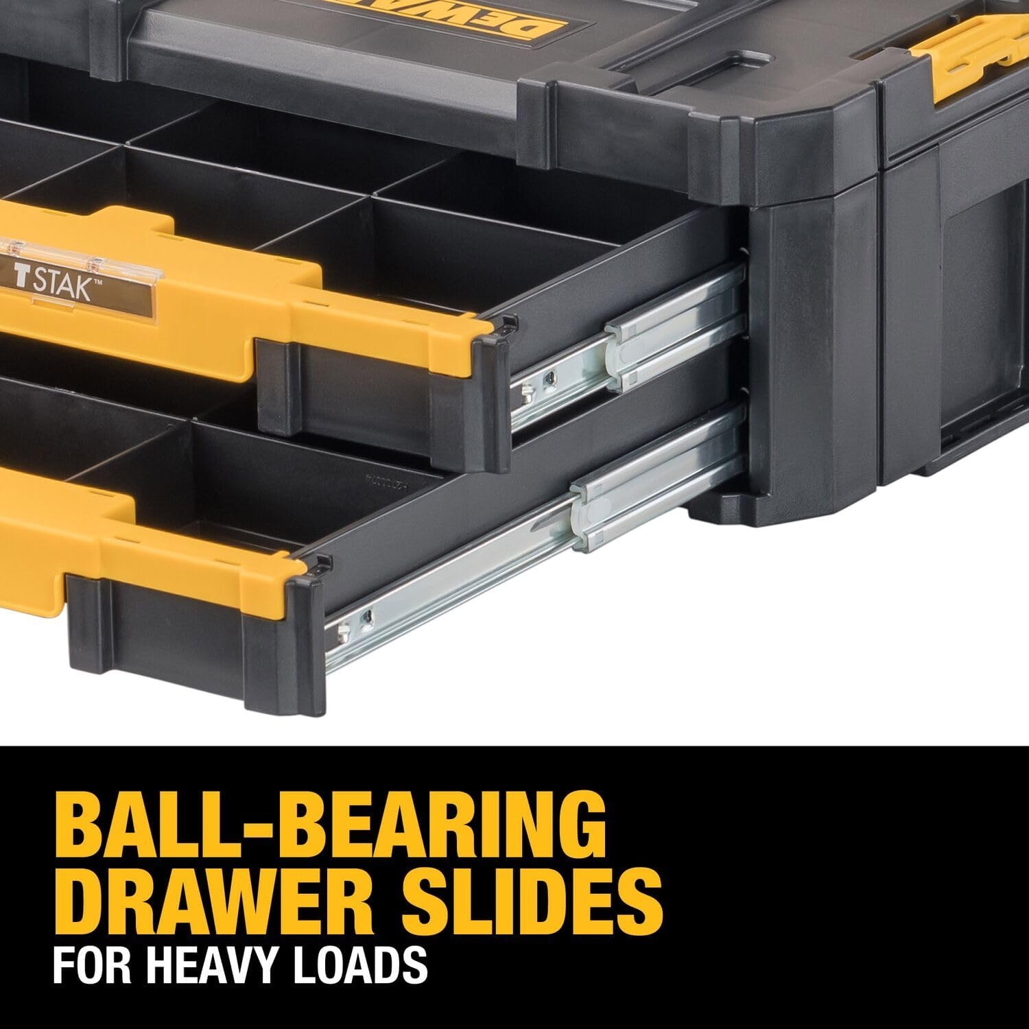 image:imageDEWALT TSTAK Tool Storage Organizer with Double Drawers Holds Up to 165 lbs DWST17804173 x 123 x 69 inches Pack of 1