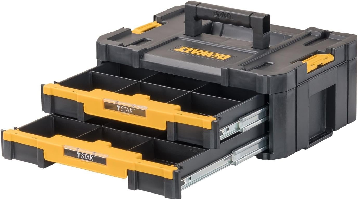 image:imageDEWALT TSTAK Tool Storage Organizer with Double Drawers Holds Up to 165 lbs DWST17804173 x 123 x 69 inches Pack of 1