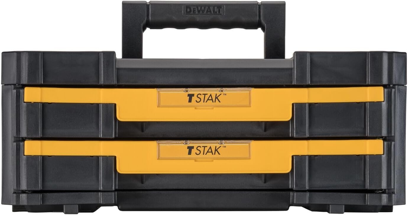 image:imageDEWALT TSTAK Tool Storage Organizer with Double Drawers Holds Up to 165 lbs DWST17804173 x 123 x 69 inches Pack of 1