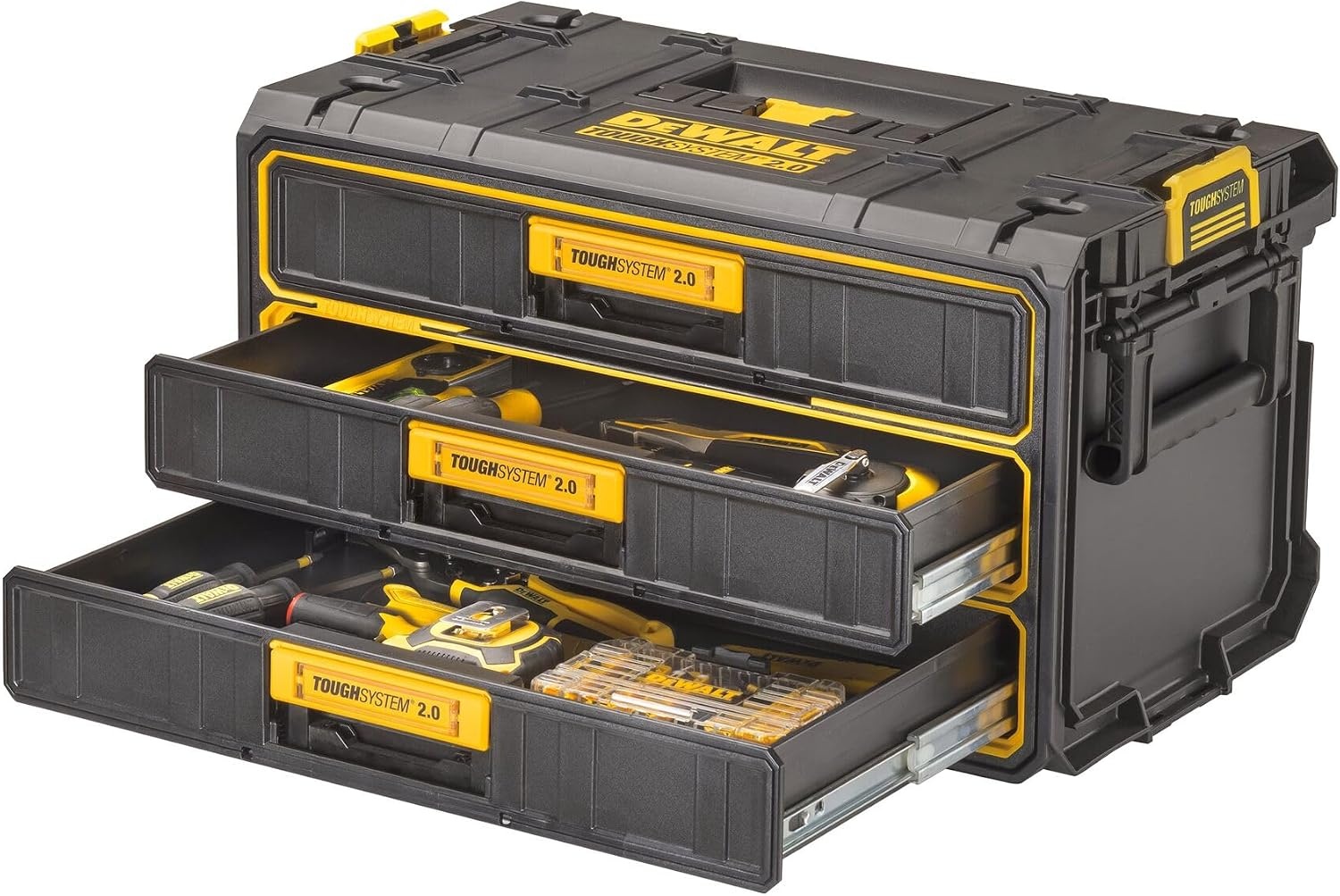 image:imageDEWALT ToughSystem Tool Box 20 TwoDrawer 218in DWST08320Multi