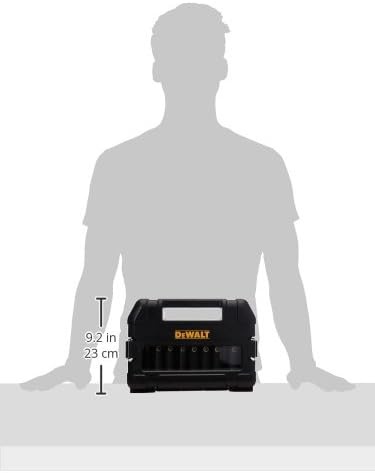 image:imageDeWalt Impact Socket Set 12 Drive 10 Piece 14 to 12 Impact Socket Adapter Set DW22812One Size Pack of 2