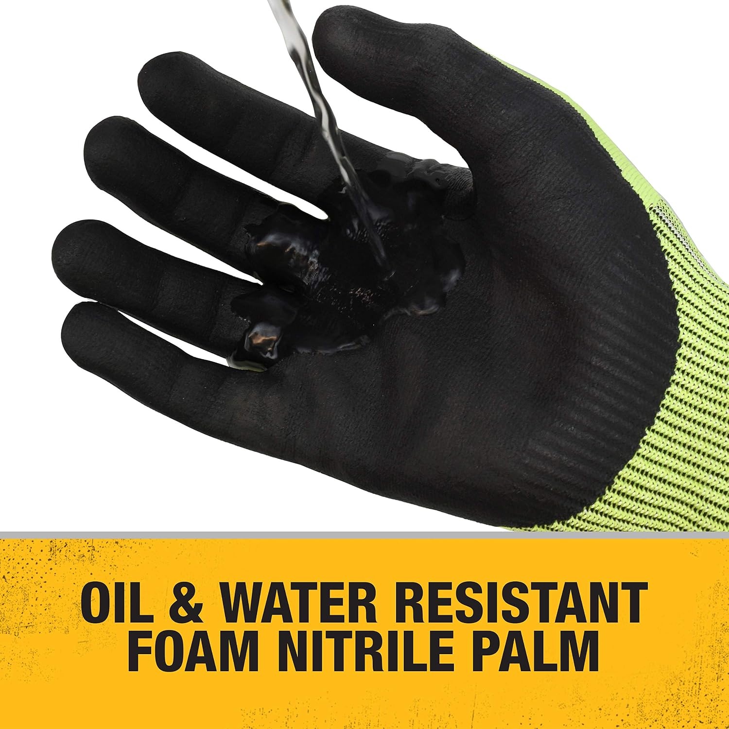 image:imageDewalt DPG855 HiVis HPPE Fiberglass Cut Glove LXLarge