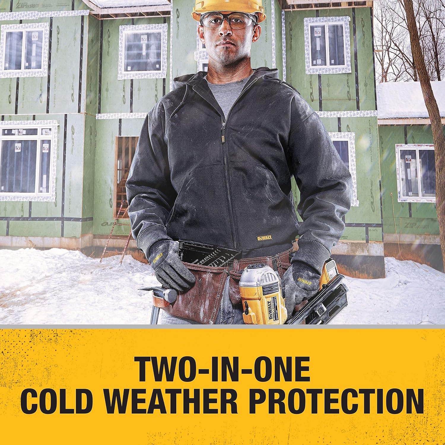image:imageDewalt Thermal Insulated Grip Glove 2 In 1 Design