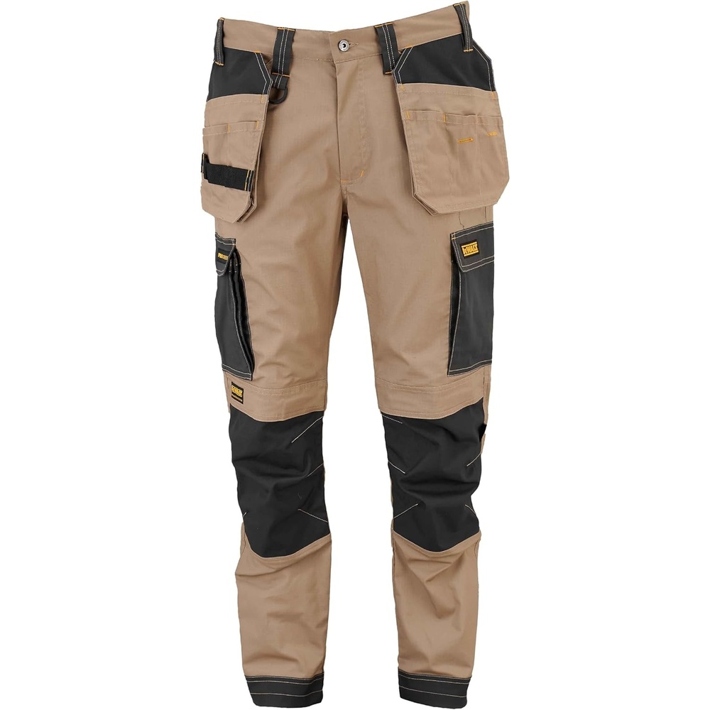 image:imageDEWALT Barstow Mens ProStretch Water Resistant Slim Fit Holster Pocket Utility Work PantsStone