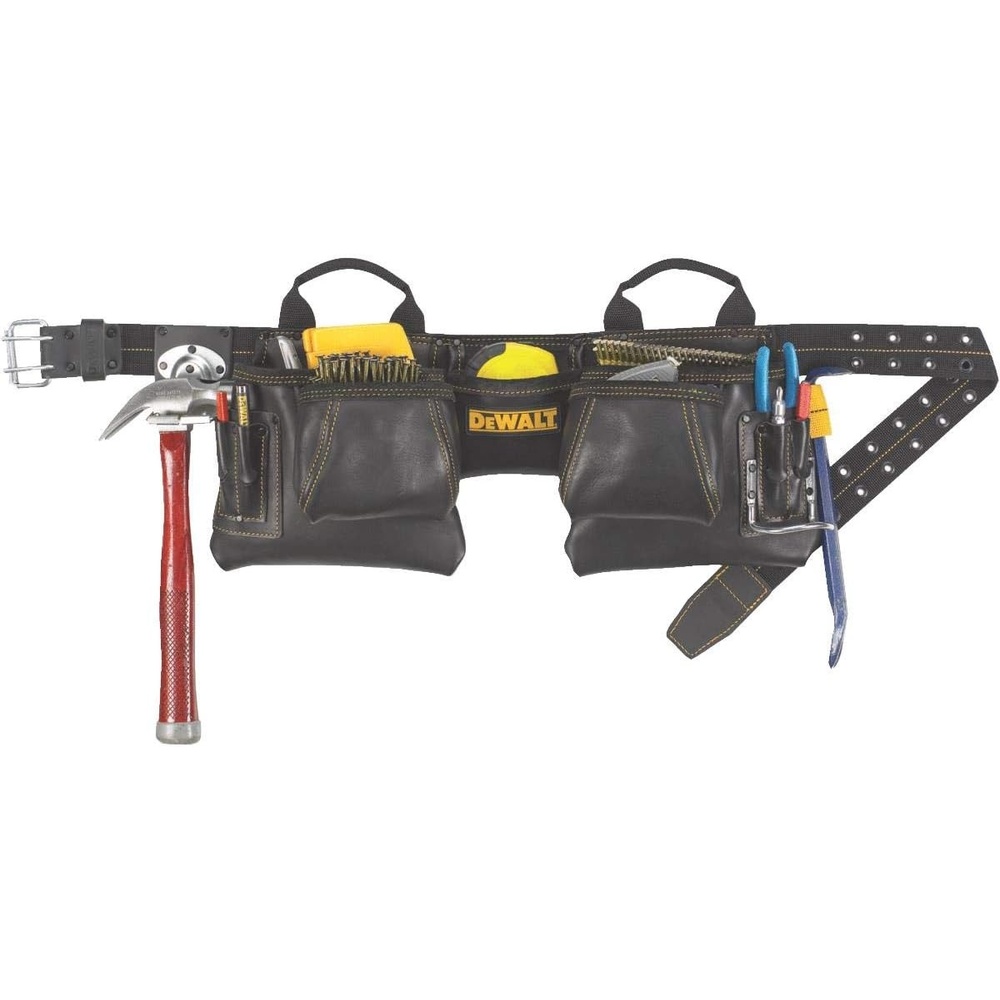 image:imageDEWALT DG5472 Carpenters Top Grain Leather Apron 12 Pocket