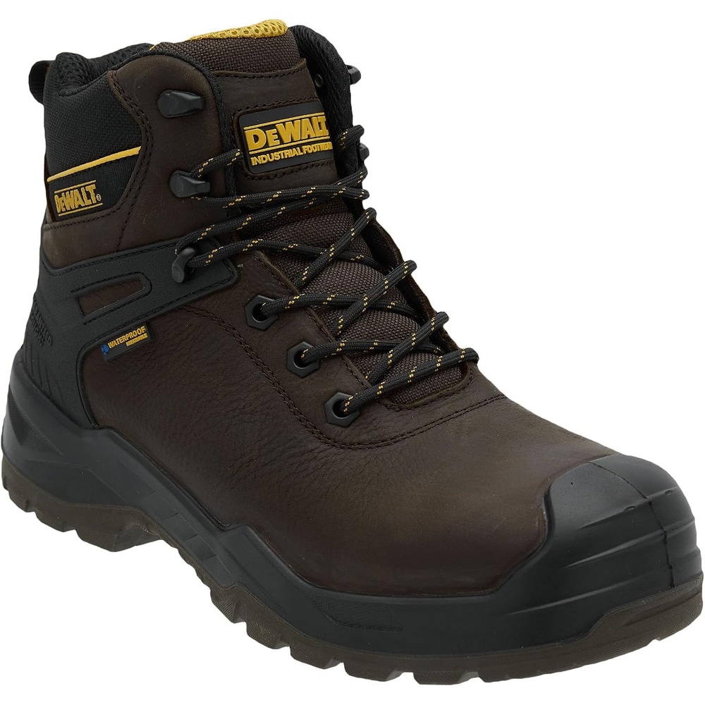 image:imageDEWALT Hayes Mens Waterproof Leather Steel Toe Safety Work BootSeal Brown