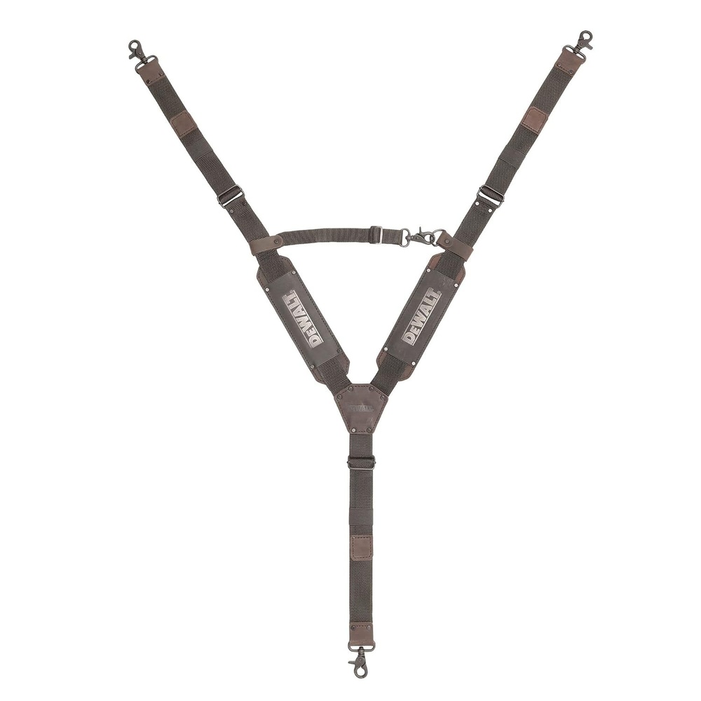 image:imageDEWALT Leather Tool Belt Suspenders Y Back Design Adjustable Heavy Duty Construction DWST550116
