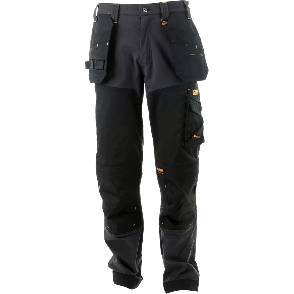 image:imageDEWALT Memphis Mens ProStretch Regular Fit Holster Pocket Utility Cargo Work PantsGreyBlack