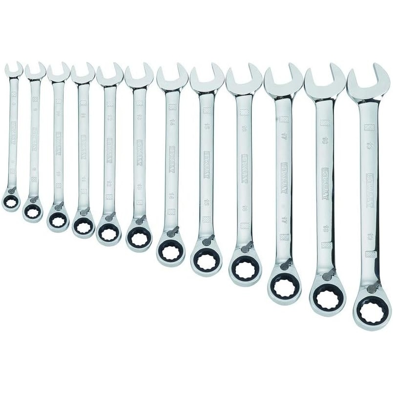 image:imageDEWALT Ratcheting Wrench Set MM 12Piece DWMT19230Standard 12 piece