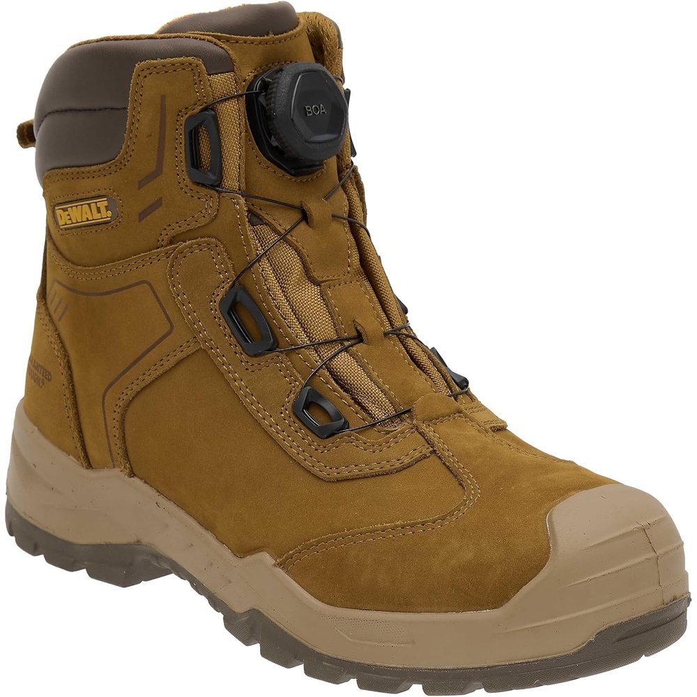 image:imageDEWALT Richardson Mens BOA Fit System Nubuck Leather Water Resistant Wide Fit Steel Toe Safety Work BootClay