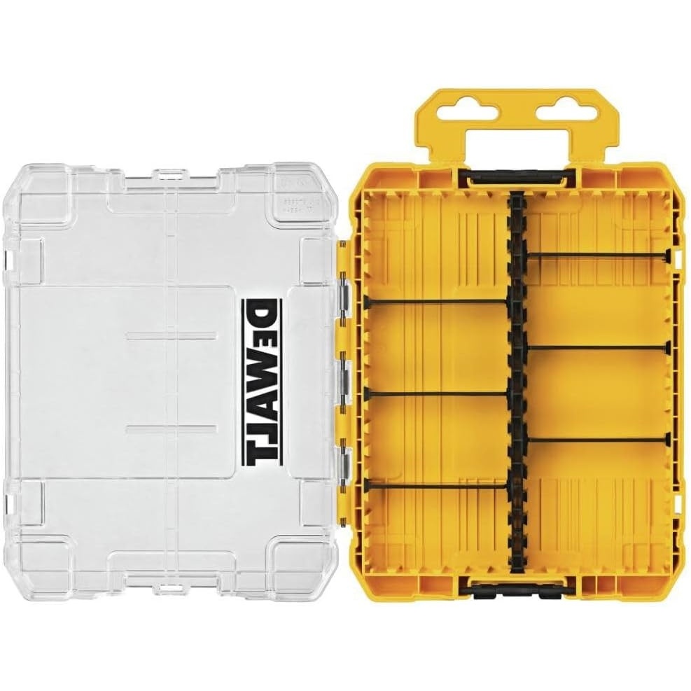 image:imageDEWALT Tool Box Medium 8Compartments Small Parts Organizer Portable Tough Case Screw Organizer Toolbox with Customazible Dividers DWAN2190One Size