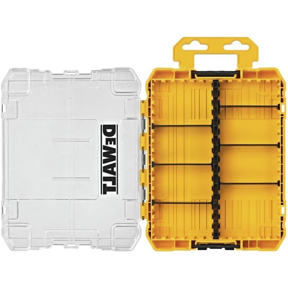 image:imageDEWALT Tool Box Medium 8Compartments Small Parts Organizer Portable Tough Case Screw Organizer Toolbox with Customazible Dividers DWAN2190One Size Pack of 5