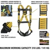DEWALT 5-Point Fall Protection Harness(Leg Buckles)