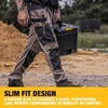 DEWALT Barstow Men’s Pro-Stretch, Water Resistant, Slim Fit, Holster Pocket, Utility Work Pants(Stone)