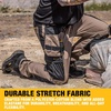 DEWALT Barstow Men’s Pro-Stretch, Water Resistant, Slim Fit, Holster Pocket, Utility Work Pants(Stone)