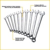 DEWALT Combination Wrench Set, SAE, 10 Piece (DWMT72167)(SAE/MM  10 Piece Set)