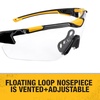 DEWALT DPG110 Chisel Unisex Trim-Fit Half Frame Protective Eyewear, Black Frame Smoke Lens(Black / Smoke)