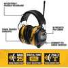 DEWALT DPG15 Hearing Protection Earmuffs with AM/FM Radio, LCD Display, 8 Presets, 3.5mm Aux, NRR 25dB