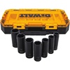 DEWALT DWMT74736 Tough Box 7PC SAE 1/2 Deep Drive Impact Socket Set(One Size)