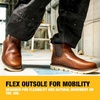 DEWALT Flex Albany 6″ Men’s Leather, Soft Toe, Non-Metallic, Water Resistant, Chelsea Work Boot(Nature)