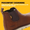 DEWALT Flex Albany 6″ Men’s Leather, Soft Toe, Non-Metallic, Water Resistant, Chelsea Work Boot(Nature)