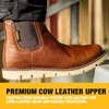 DEWALT Flex Albany 6″ Men’s Leather, Soft Toe, Non-Metallic, Water Resistant, Chelsea Work Boot(Nature)