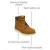 DEWALT Flex ST Leather, Durable, FLEX Outsole, Steel Toe, Safety Work Boot For Men(Sundance)