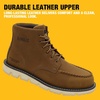 DEWALT Forge Moc Toe, FLEX Outsole, Leather, Steel Toe, Safety Work Boots For Men(Tan)