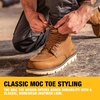 DEWALT Forge Moc Toe, FLEX Outsole, Leather, Steel Toe, Safety Work Boots For Men(Tan)