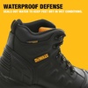 DEWALT Hadley Men’s Waterproof, Steel Safety Toe Work Boot(Black Buffalo)