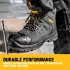 DEWALT Hadley Men’s Waterproof, Steel Safety Toe Work Boot(Black Buffalo)