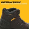 DEWALT Hadley Men’s Waterproof, Steel Safety Toe Work Boot(Brown Crazy Horse)