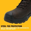 DEWALT Hayes Men’s Waterproof, Leather, Steel Toe, Safety Work Boot(Seal Brown)