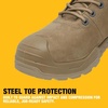 DEWALT Hayes Men’s Waterproof, Leather, Steel Toe, Safety Work Boot(Stone)