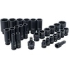 DEWALT Impact Socket Set, SAE, Combination Set, 1/2-Inch Drive, 28-Piece (DWMT19244)(SAE)