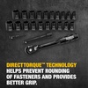 DEWALT Impact Socket Set with Ratchet, Metric/SAE, 1/2″ Drive, 23-Piece Set with Case (DWMT74739)﻿ ﻿