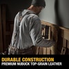 DEWALT Leather Tool Belt Suspenders, Y Back Design Adjustable, Heavy Duty Construction (DWST550116)