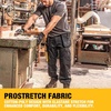 DEWALT Protradesman Men’s Loose Fit, Holster Pocket, Cottonpoly Stretch Work Pants(Black)
