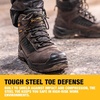 DEWALT Reynolds Men’s Waterproof, Leather, Steel Toe, Safety Work Boot(Seal Brown)